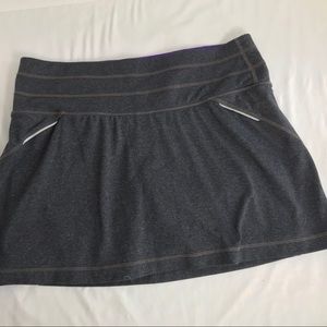 Athleta Gray Sport Skirt Stretch Sz Med